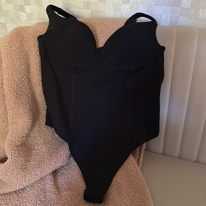 House of CB Black Bodysuit